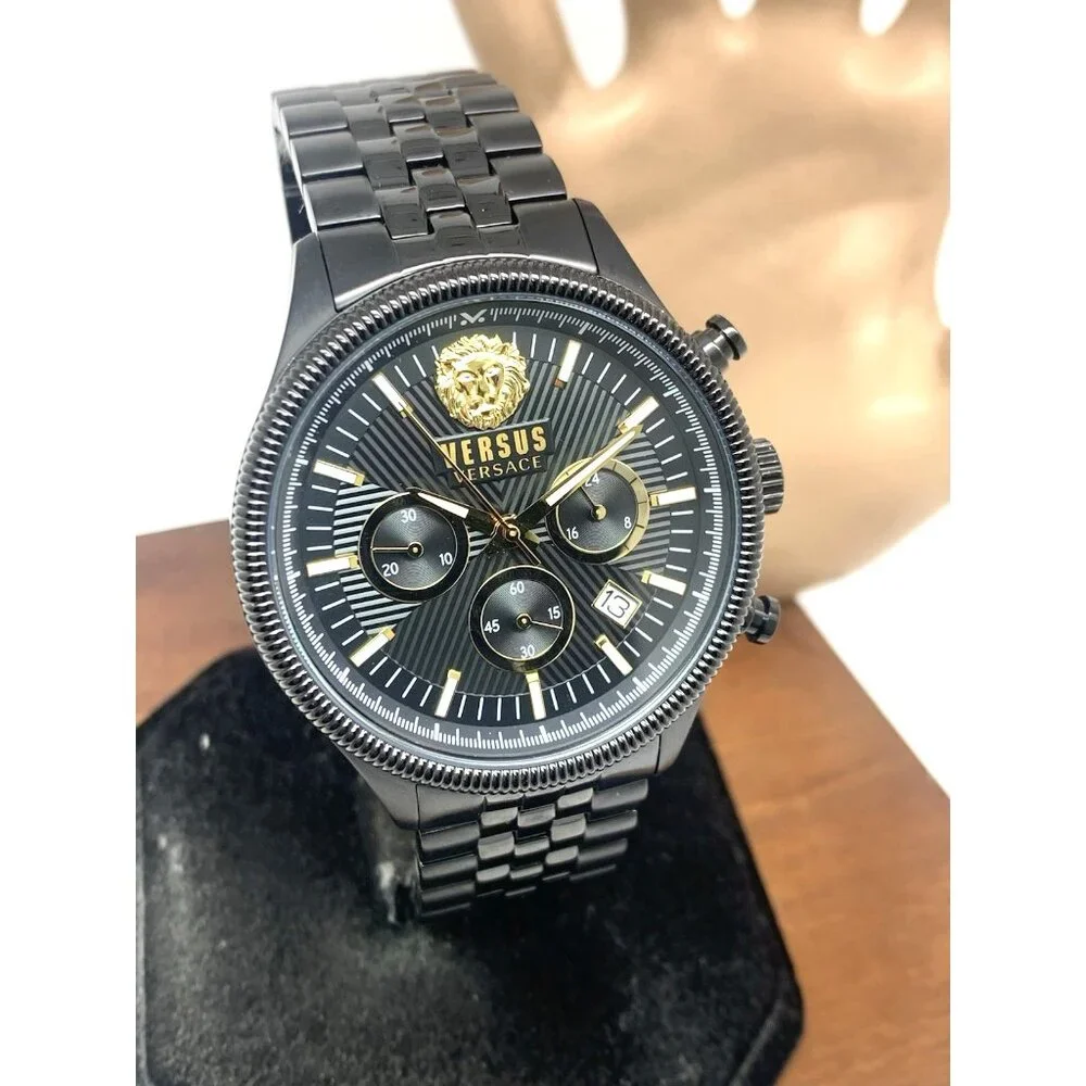 Versus by Versace Men's Watch VSP971221 Chronograph Quartz Black Steel 45mm